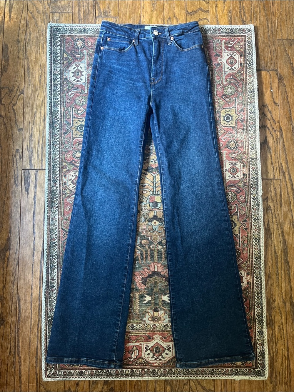 Anthropologie Avec Les Filles It Girl Flare Jeans Size 26 Dark Wash